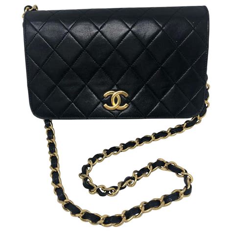 chanel black evening bag